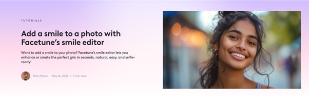 factune ai smile filter
