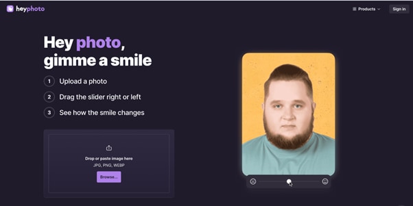 heyphoto ai smile filter