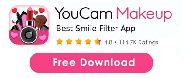 youcam makeup ai smile filter