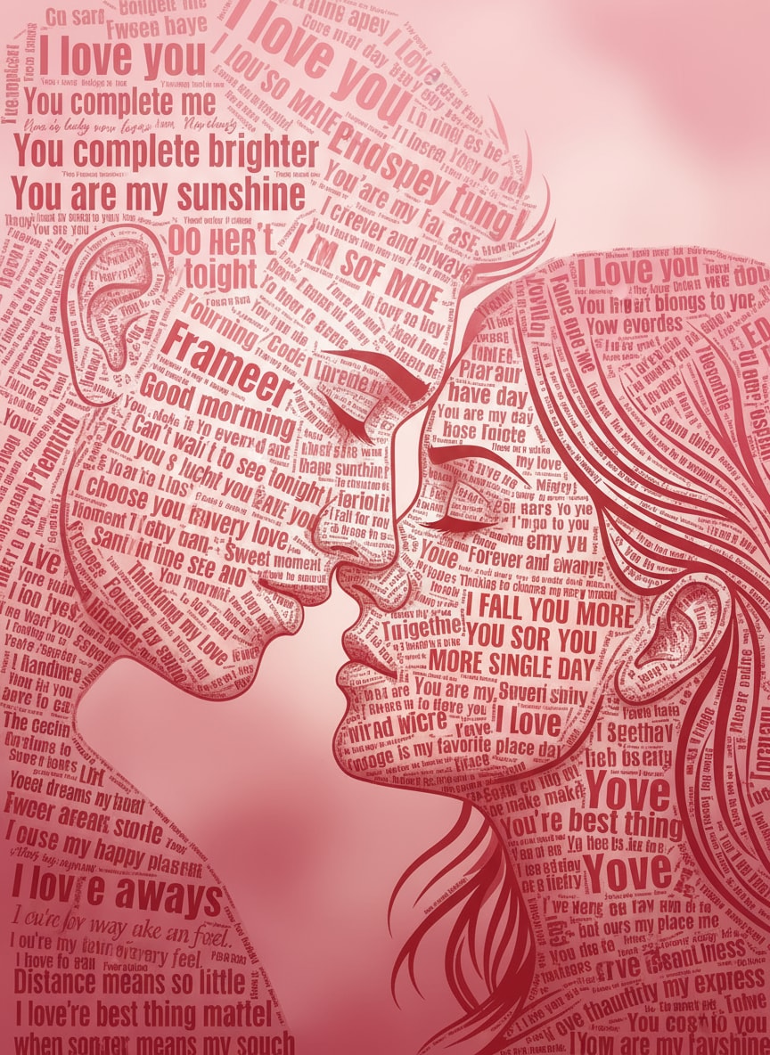 Calligram Portrait Example 3