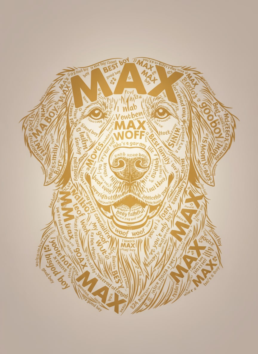 Text Art Portrait Example 8