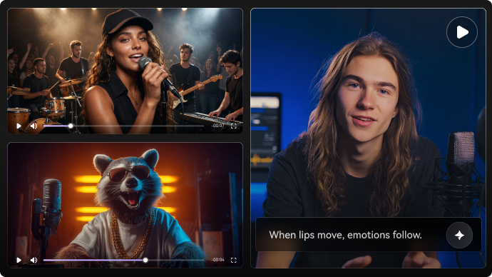 Automatic AI lip sync preview
