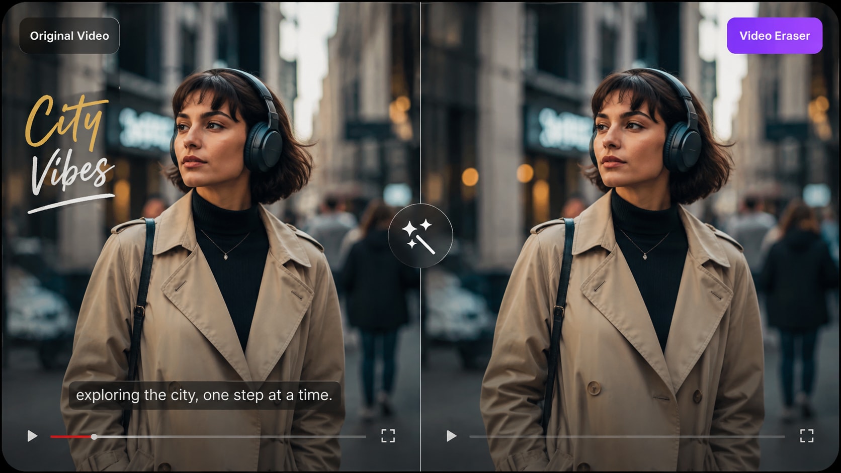 AI video object remover online for free