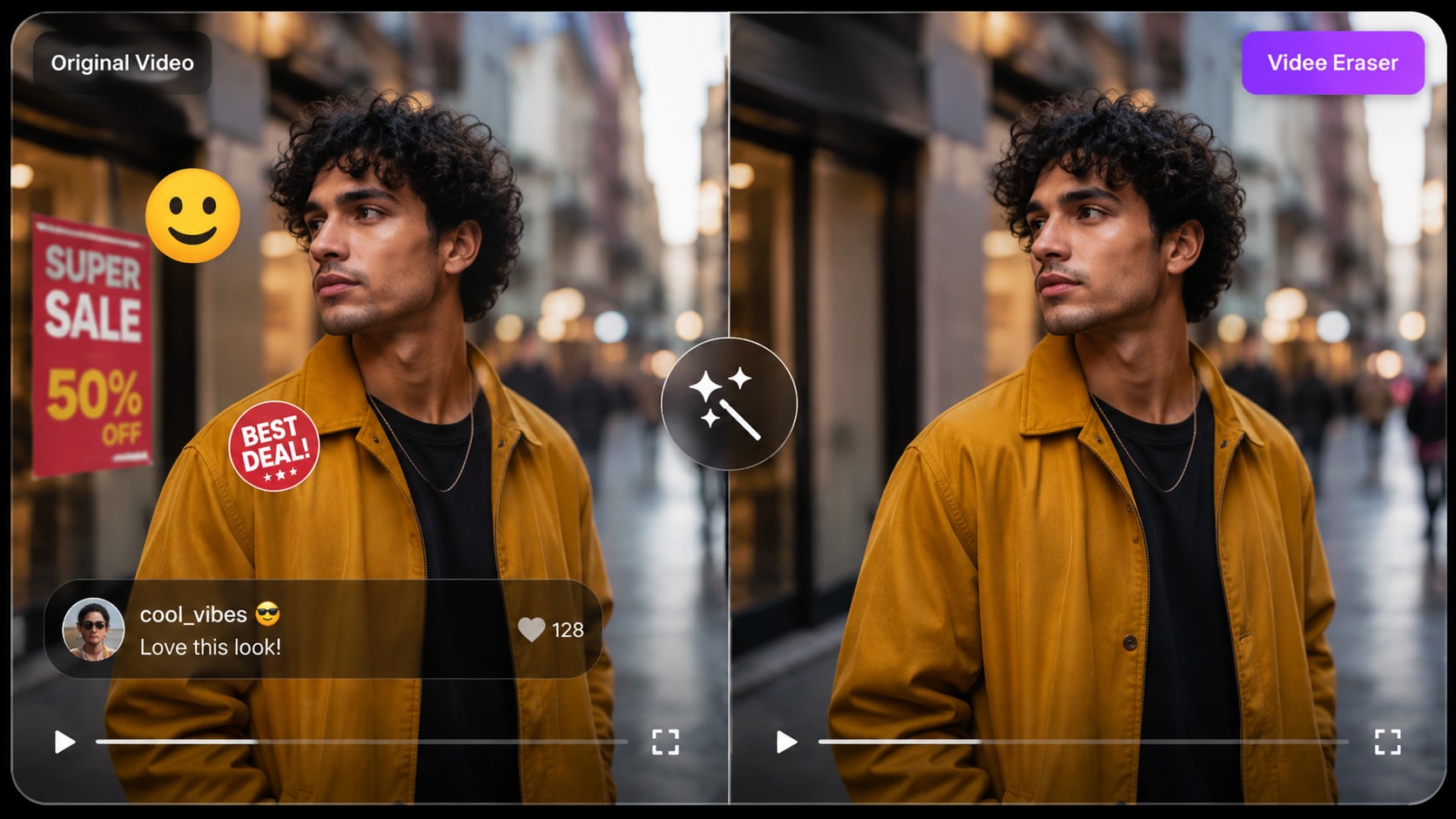 Remove logo from video with AI
