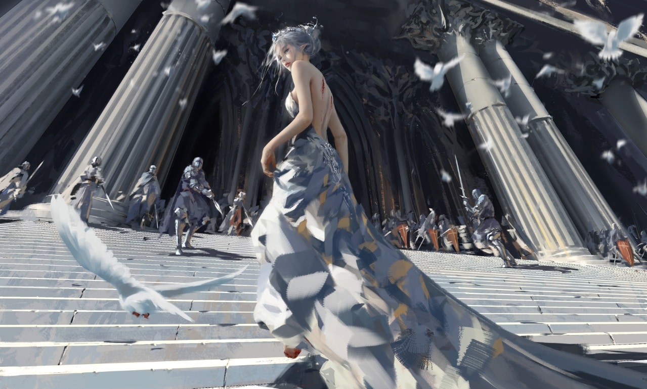 Epic fantasy temple reference image for Gemini Omni 1.1 Flash