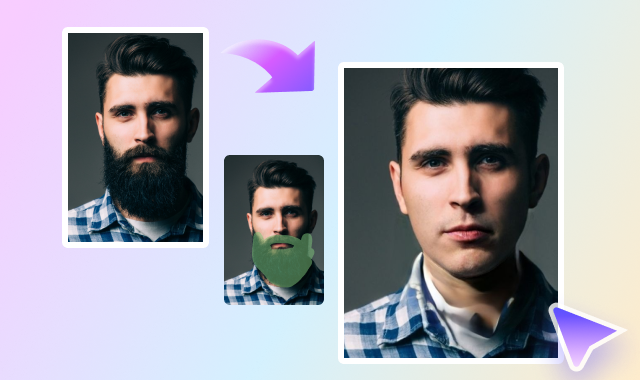 Effortlessly Remove Facial Hair from Photos with Media.io