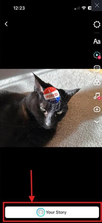 tiktok add to story