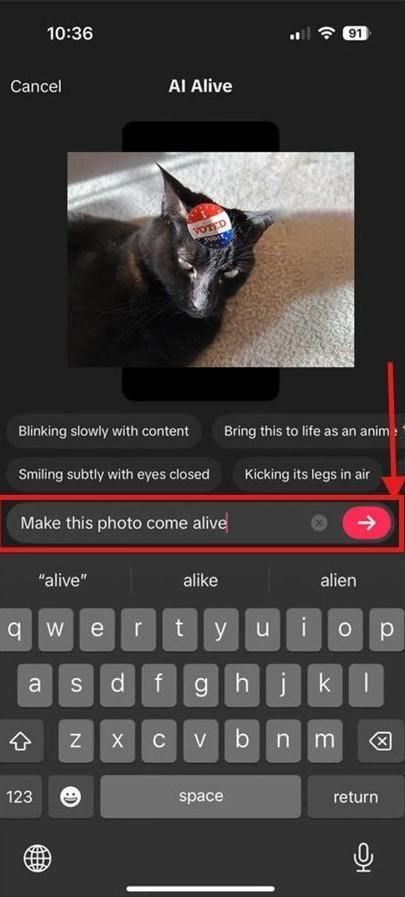 tiktok enter a prompt