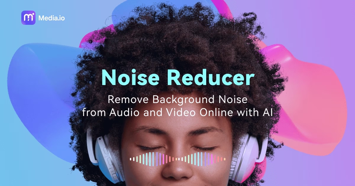 media io background noise reducer feature