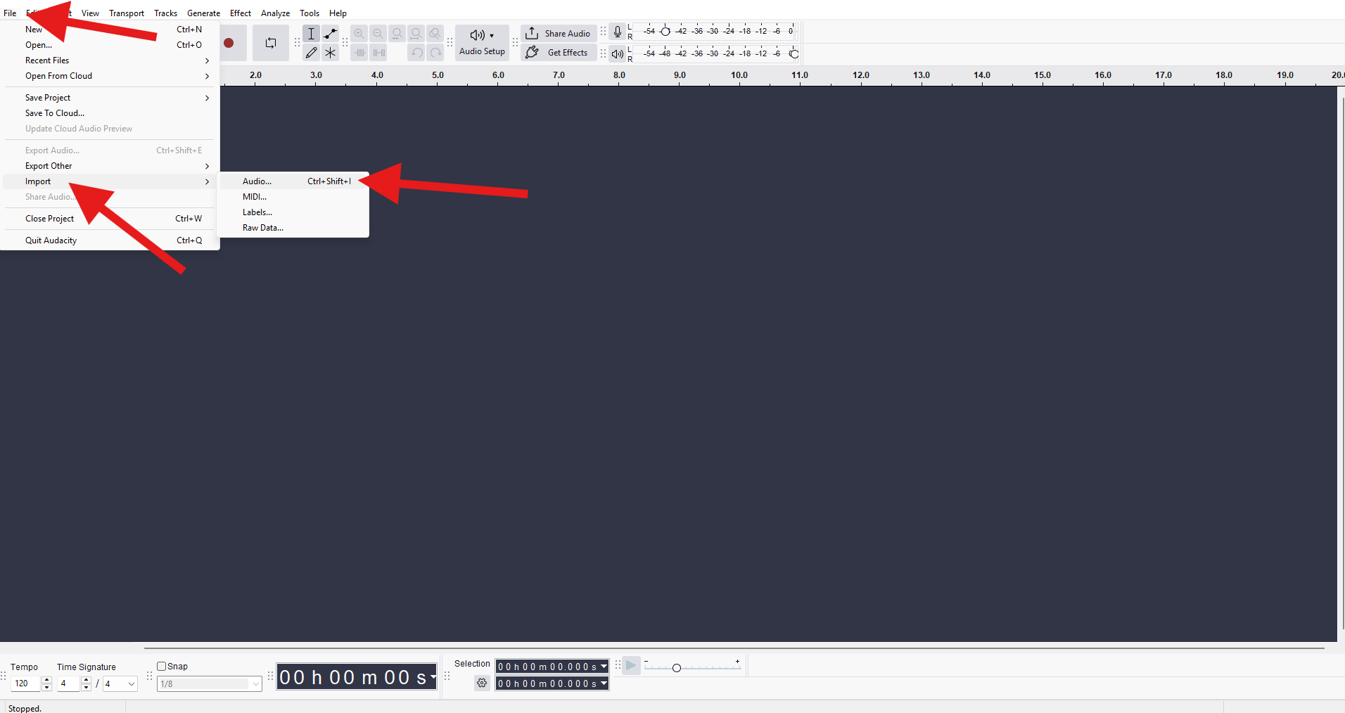 audacity voice removal tutorial step one