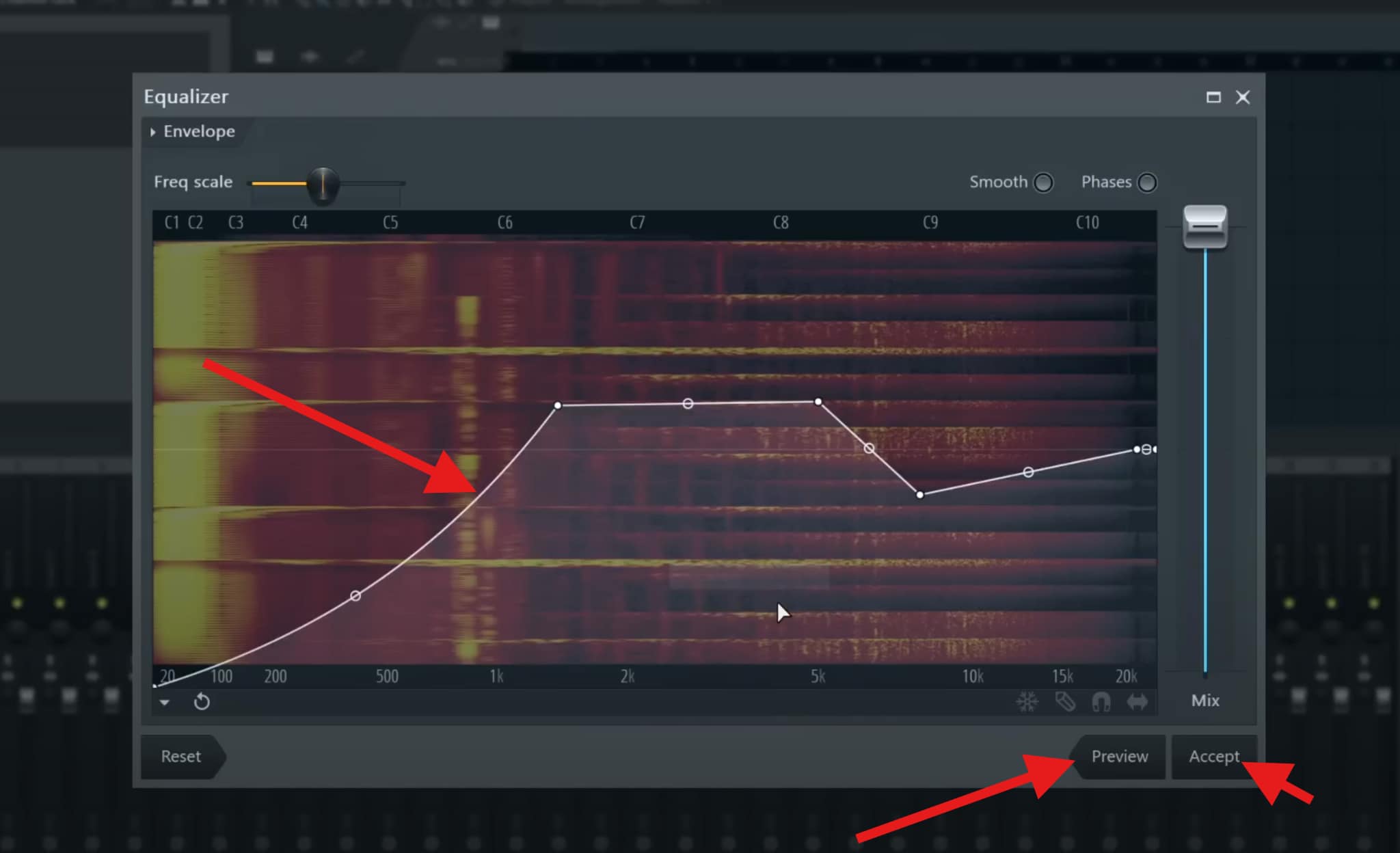 fl studio eq noise removal