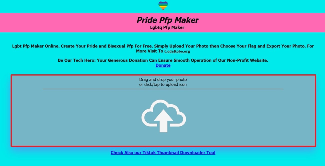 utilize coderobo lgbtq pride pfp maker