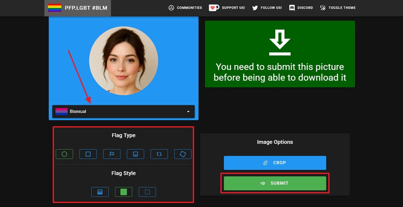 set flag type download pride pfp
