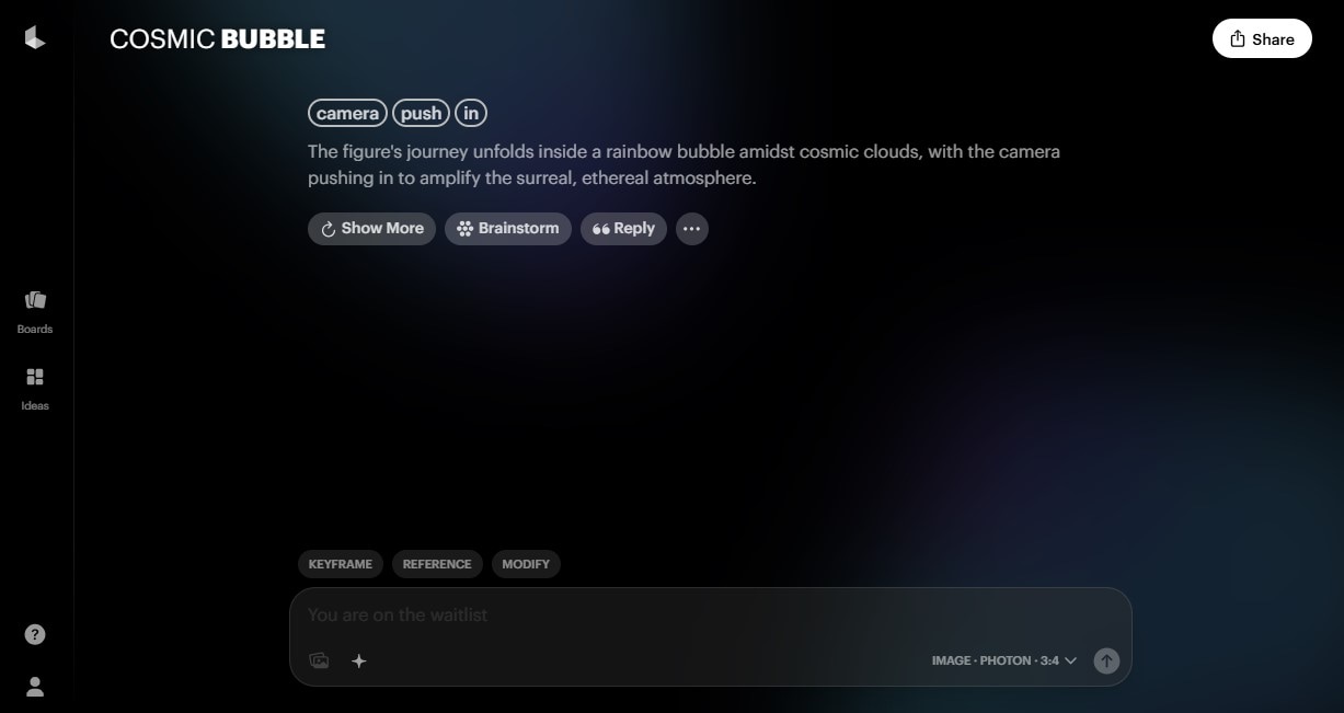 using luma ai tool generate videos