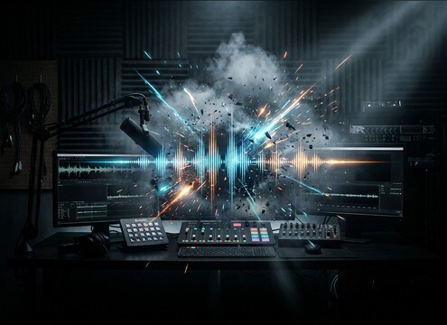 Streaming overlay alert using an ahh reaction sound