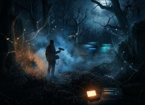 Dark forest ambience