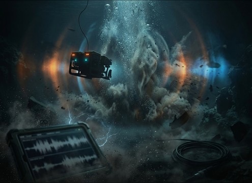 Underwater explosion thump sound with smooth low-end bloom