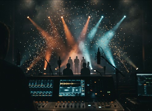 Roomy confetti drop sound for an awards stage moment