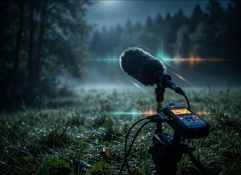 Cricket background for nature documentary narration