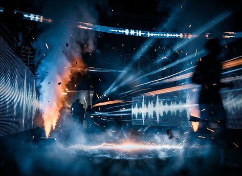 bass drop and whoosh for sports intro logo