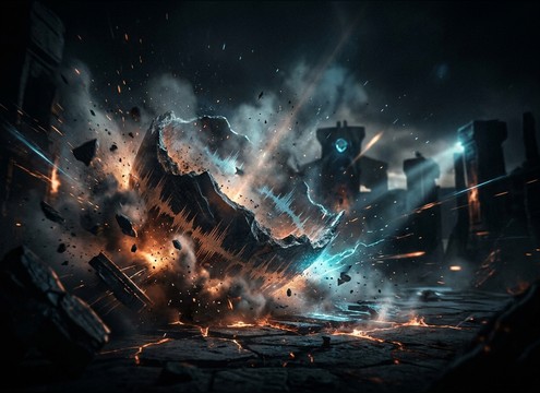 cinematic impact for a boss entrance moment