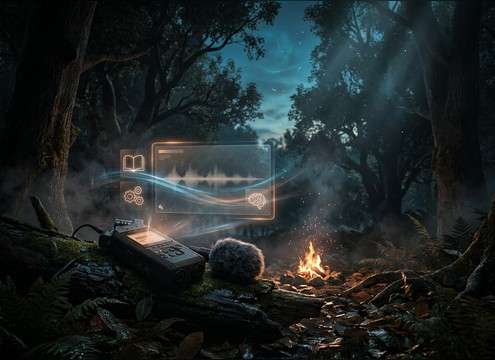 Forest audio for e-learning