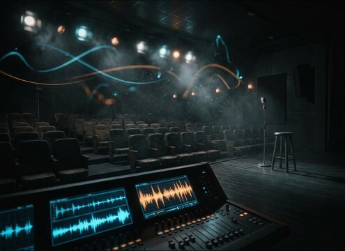 Stage scene with audience ambience layer