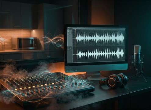 Clean microwave button beeps for instructional appliance demo audio