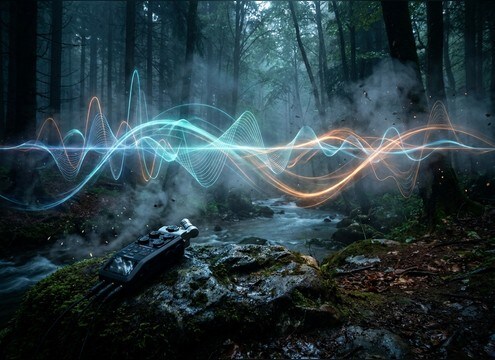 Layered forest sound design