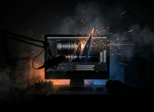 Editor placing an oh no reaction on a meme timeline