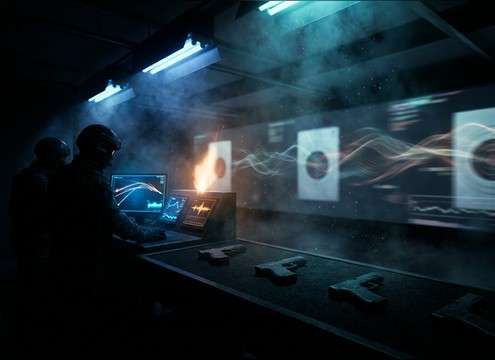 Pistol sounds for simulation