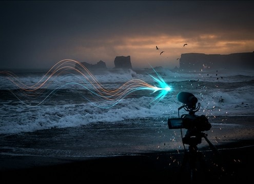 Seagull ambience used for a beach establishing shot