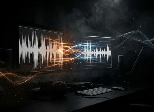 Dialogue edit with room tone used to fill gaps