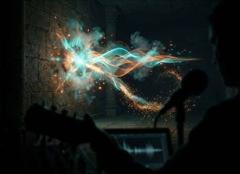 Magic spell zap sound effect for fantasy impact