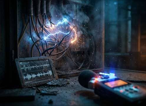 Electric arc zap sound effect for hazard warning