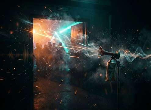 Air horn sound effect for party entrance reveal