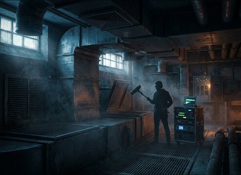 Vent airflow ambience under interior dialogue