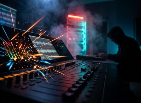 Desktop alert dialog with warning beep sound
