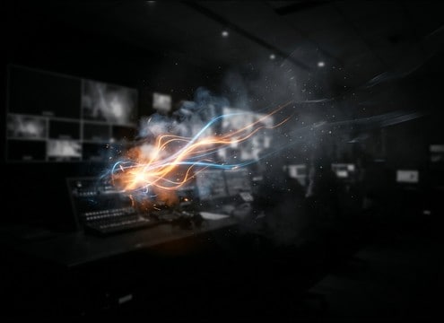 Safety training scene with an alarm alert sound