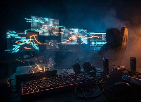 Live stream overlay with an alert sound effect trigger