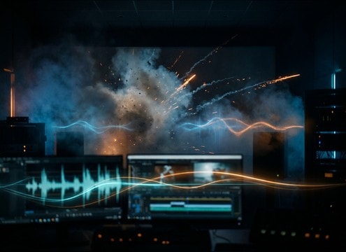 Film explosion audio