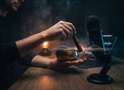 Soft ASMR triggers used in meditation audio segments
