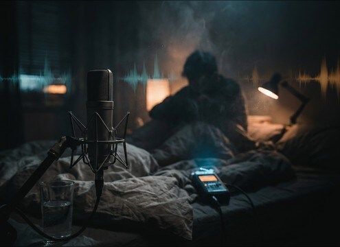 Retching and vomiting sounds for an audio drama scene