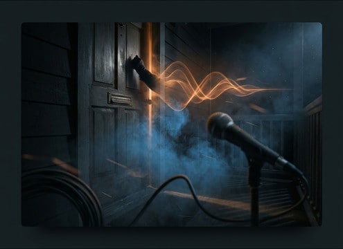 Dog bark sound effect for a doorstep knock scene