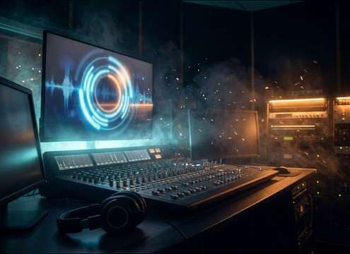 Countdown beep sequence sound effect timeline