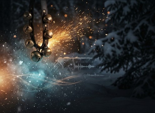 Sleigh bells jingle for holiday video