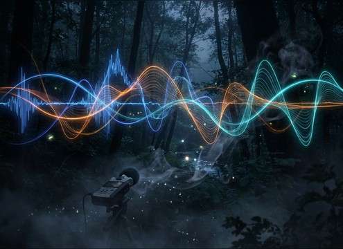 Layered forest sound design