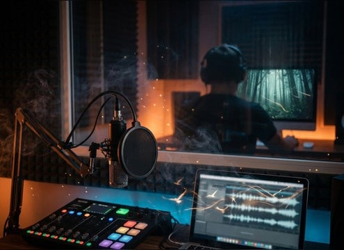 Forest sounds for podcasts