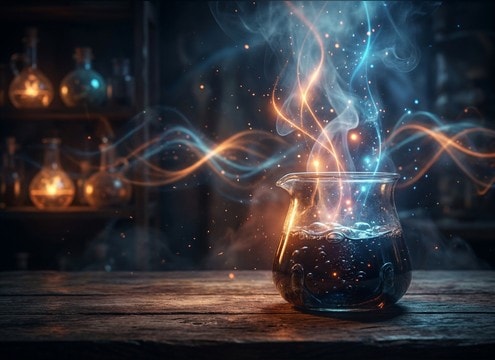 Potion bottle bubble bloop sound cue