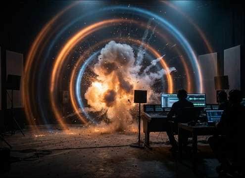 Film explosion audio